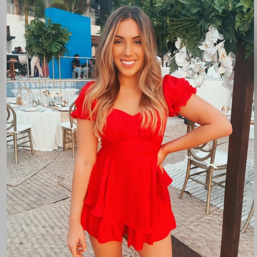 Red romper size small